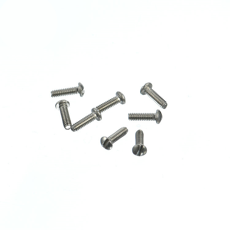 Mini micro petite vis fendue à tête cylindrique en acier inoxydable M0.8 M1.0 M1.2