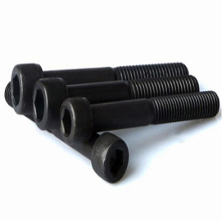 Boulons noirs en acier de carton d'alliage galvanisé de qualité de demi-filetage 12.9