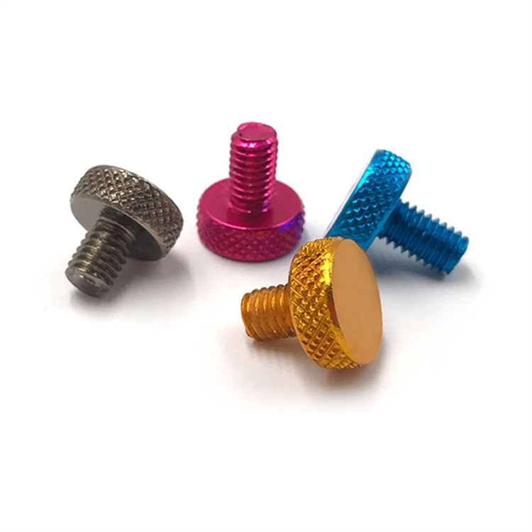 Vis moletée en aluminium anodisé couleur M3 m4 pour ordinateur