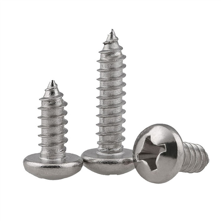 Petite vis autotaraudeuse à tête cylindrique m1,5 nickelée pour le métal