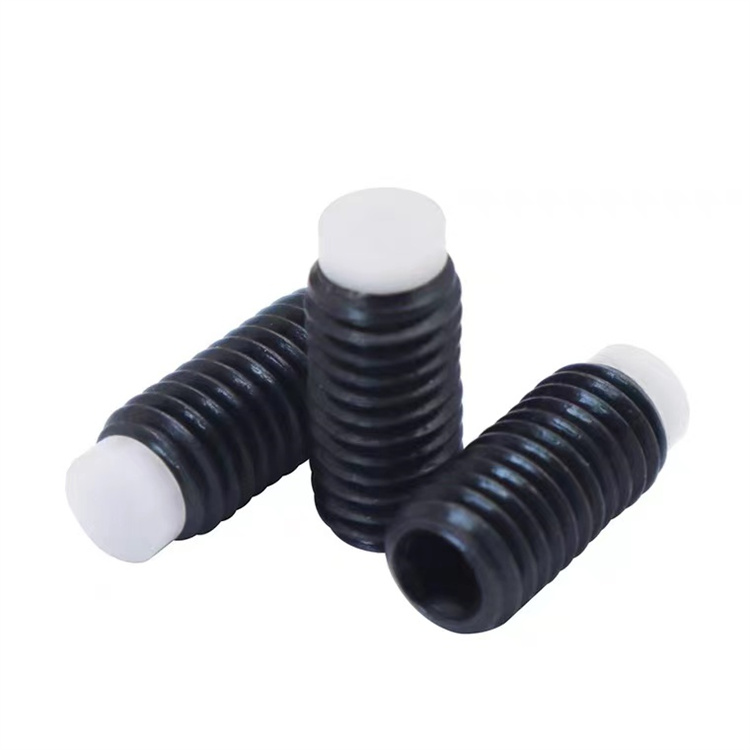 Vis de réglage à pointe en nylon, en acier inoxydable m4, oxyde noir, offre spéciale