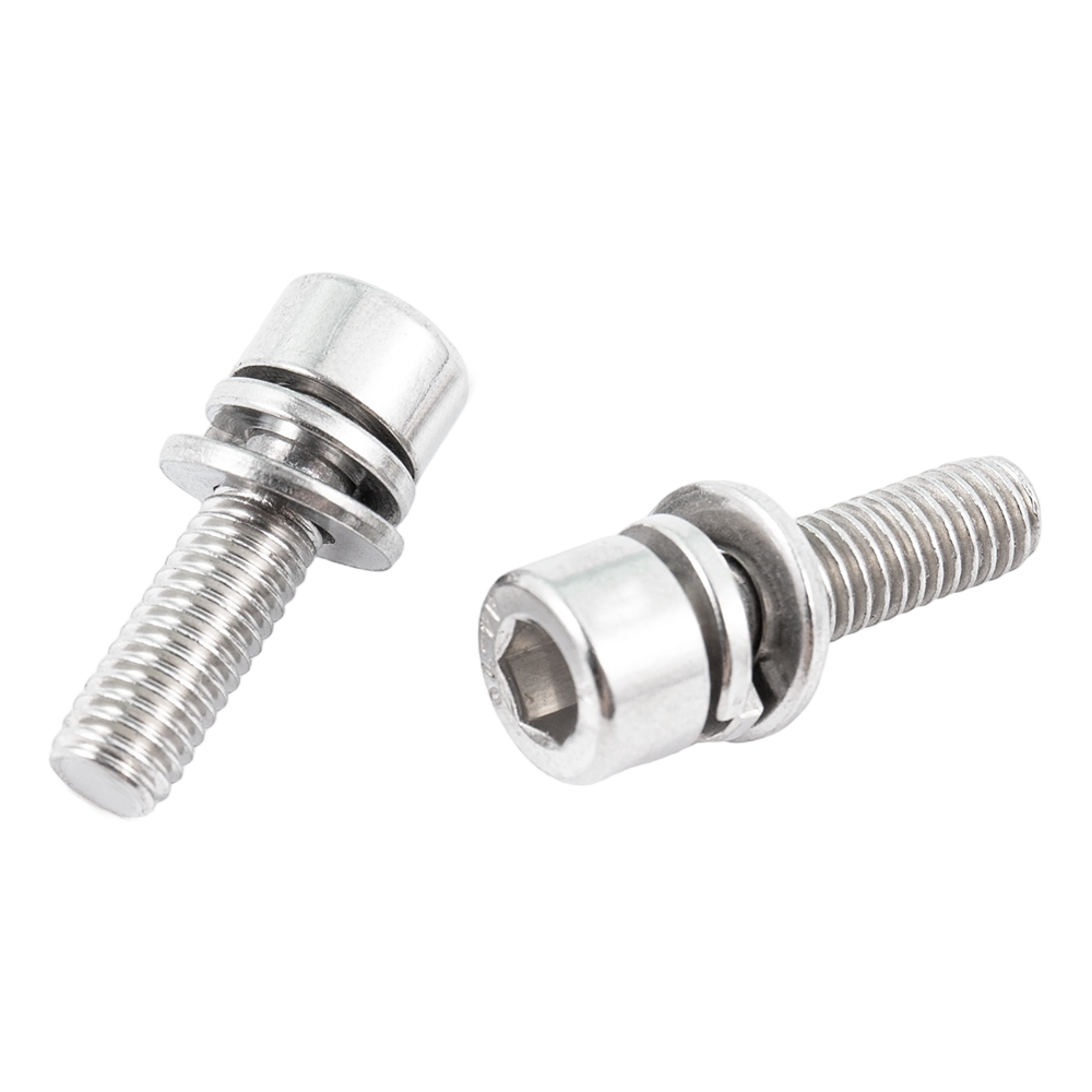 Vis à tête cylindrique à six pans creux en acier inoxydable avec ressort et rondelle plate Vis à tête cylindrique à six pans creux en acier inoxydable avec ressort et rondelle plate