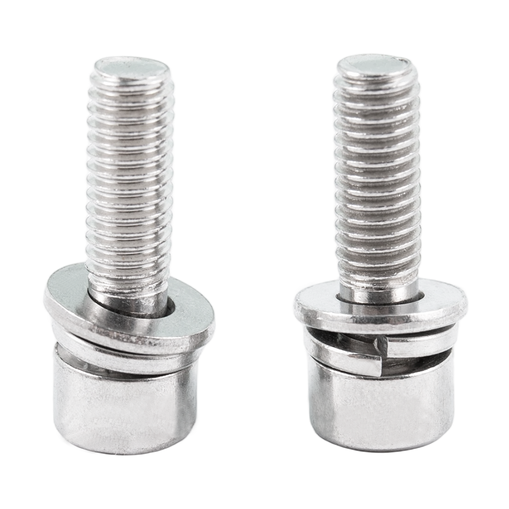 Vis à tête cylindrique à six pans creux en acier inoxydable avec ressort et rondelle plate Vis à tête cylindrique à six pans creux en acier inoxydable avec ressort et rondelle plate