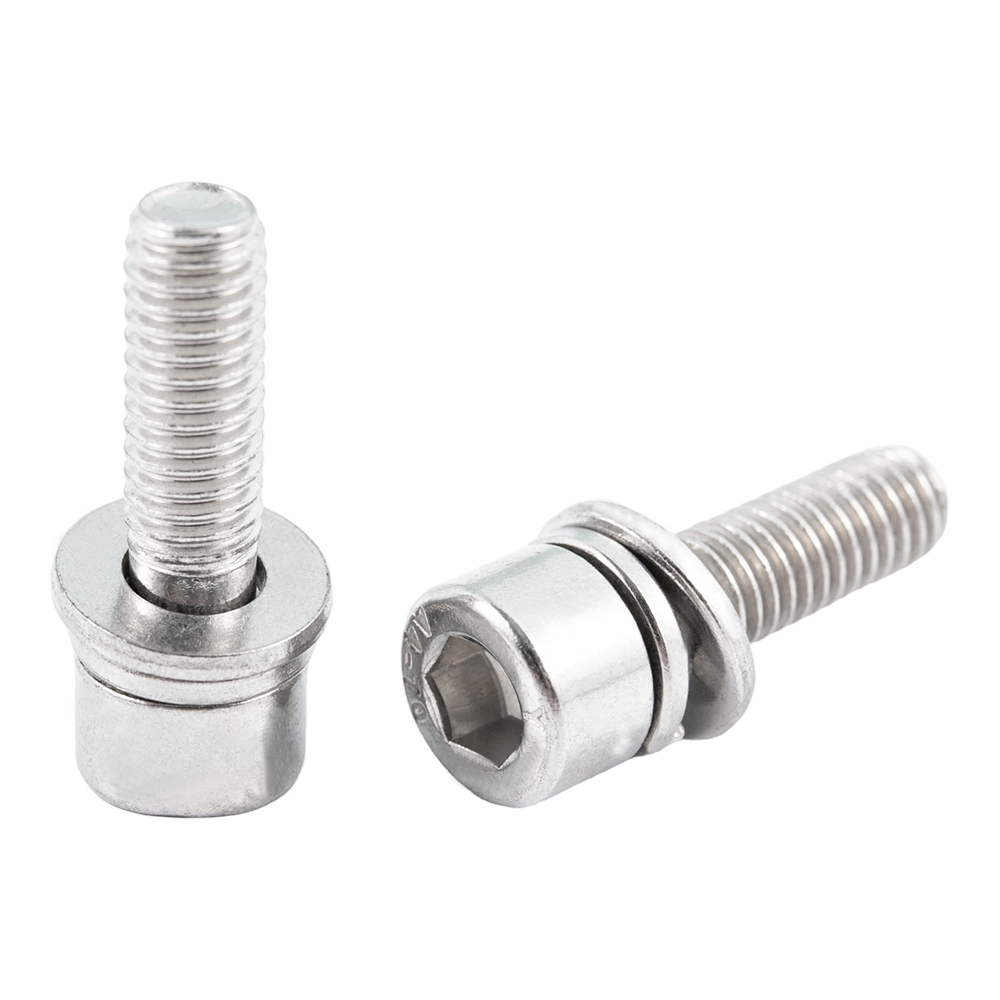Vis à tête cylindrique à six pans creux en acier inoxydable avec ressort et rondelle plate