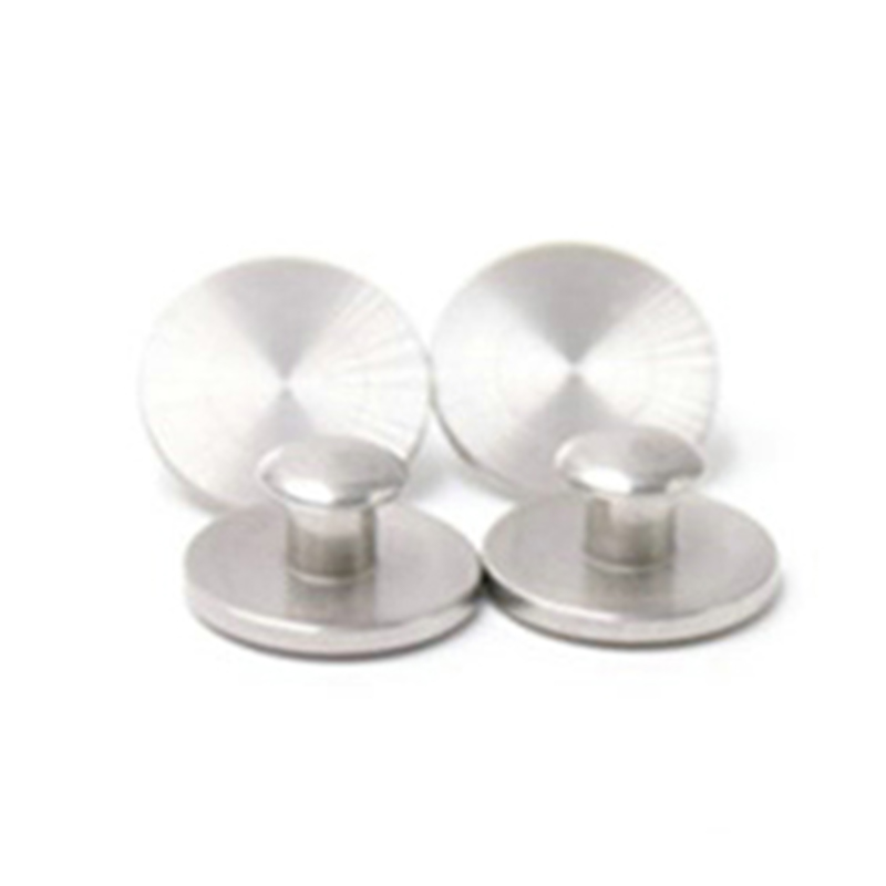 Rivet mâle et femelle en acier inoxydable à motifs concentriques CD pour caoutchouc Rivet mâle et femelle en acier inoxydable à motifs concentriques CD pour caoutchouc