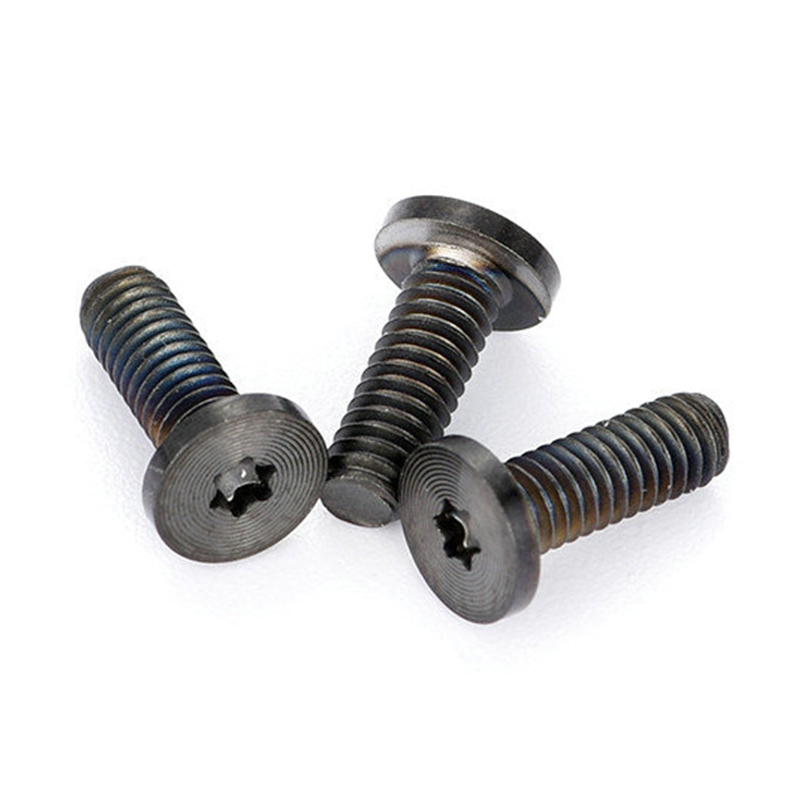 Vis Torx à tête plate modèle CD PVD noir