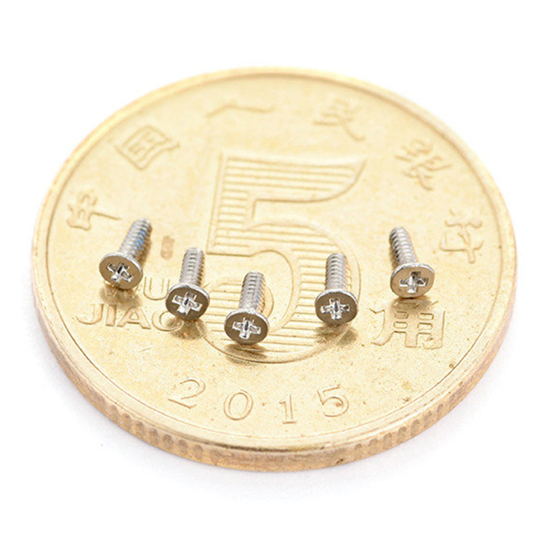 Petite vis à tête fraisée cruciforme inox M0.8 M1.0 M1.2 M1.4 M1.7 Petite vis à tête fraisée cruciforme inox M0.8 M1.0 M1.2 M1.4 M1.7