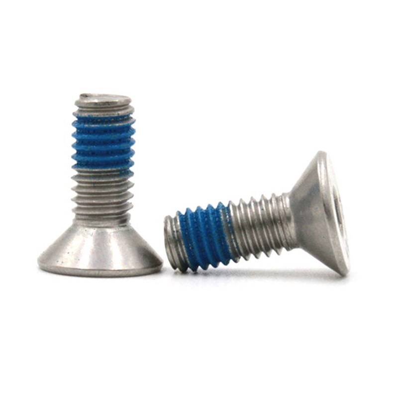 Micro mini vis de verrouillage à tête fraisée plate en acier inoxydable 304, douille hexagonale