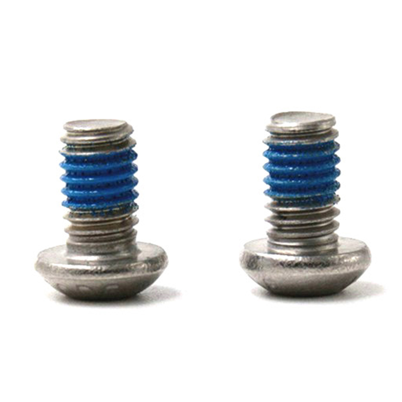 Douille à tête bouton M2, petite vis micro avec patch en nylon Douille à tête bouton M2, petite vis micro avec patch en nylon