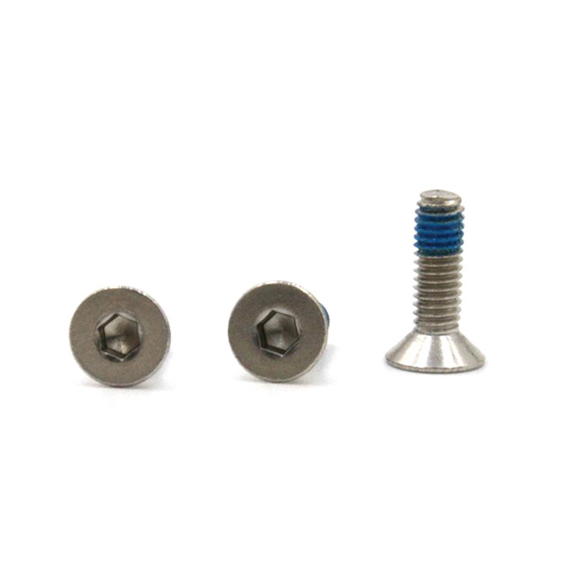 Micro mini vis de verrouillage à tête fraisée plate en acier inoxydable 304 M3, douille hexagonale