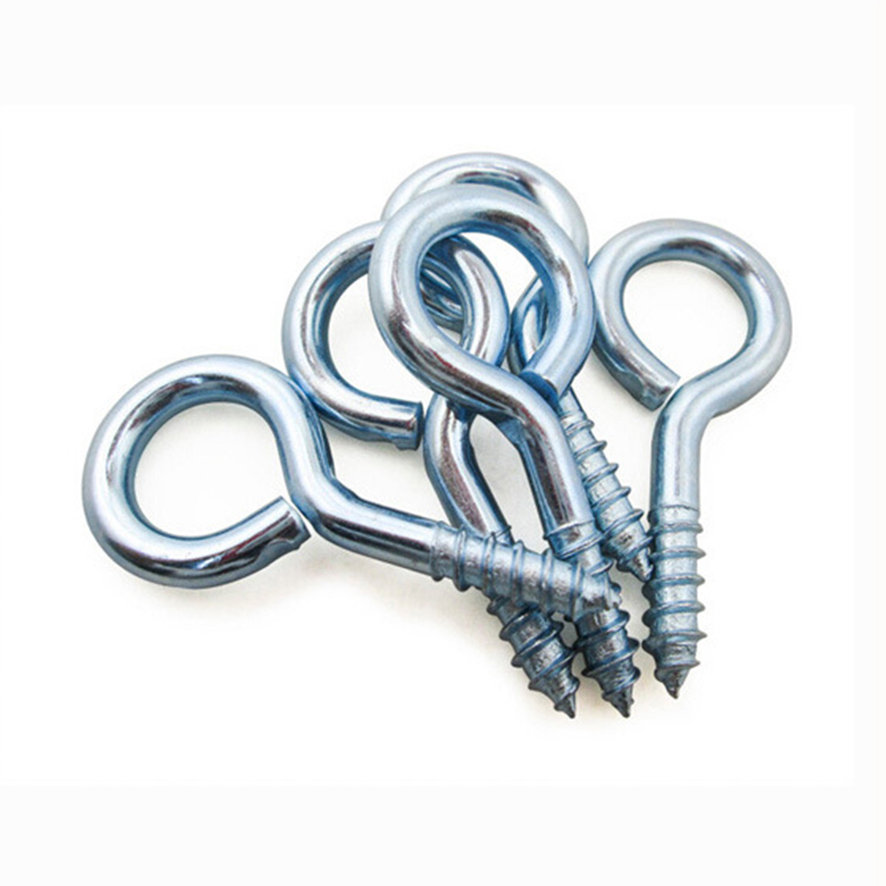 Mini boulon à œil en acier, carton m3 plaqué zinc bleu personnalisé