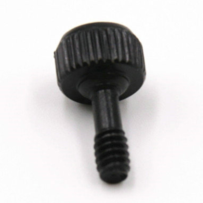 Vis moletée noire pour boîtier d'ordinateur, M3 M4, pour couvercle