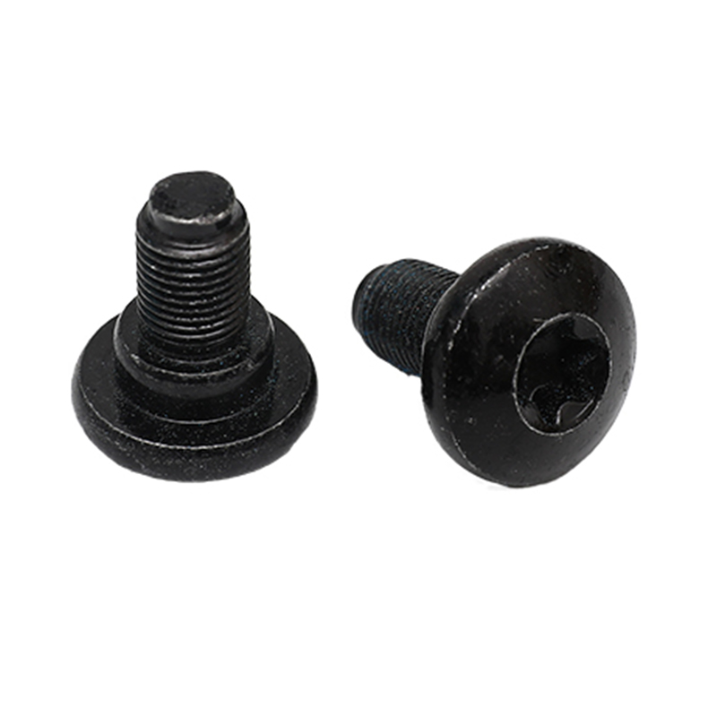 Vis à tête ronde M4 en oxyde noir T15 en acier inoxydable Vis à tête ronde M4 en oxyde noir T15 en acier inoxydable