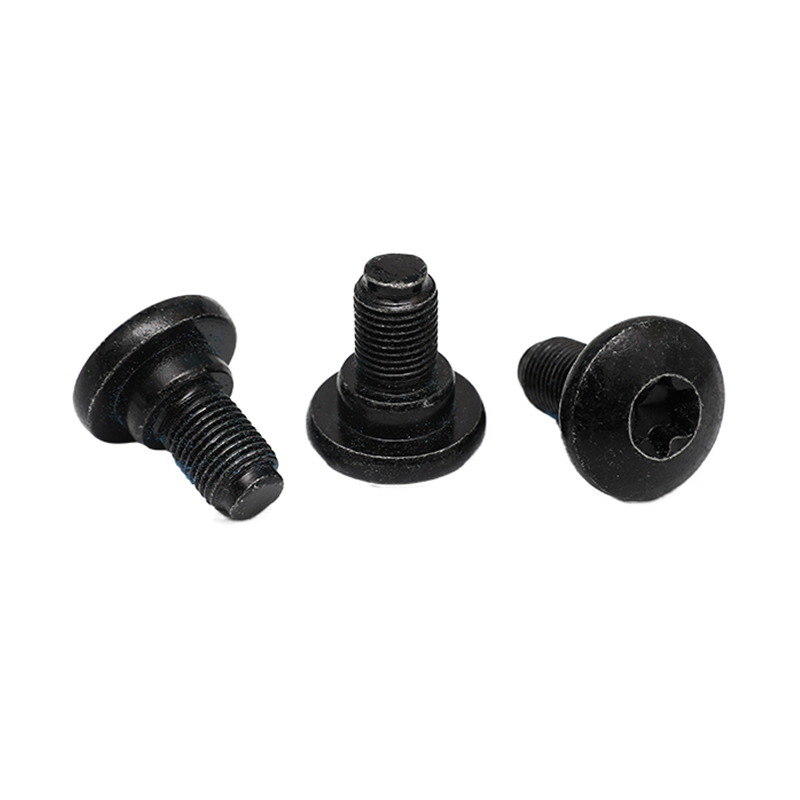 Vis à tête ronde M4 en oxyde noir T15 en acier inoxydable Vis à tête ronde M4 en oxyde noir T15 en acier inoxydable