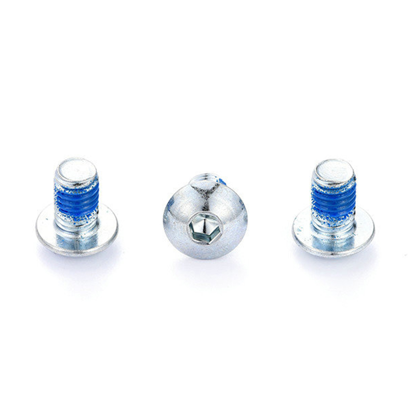 Micro vis à tête cylindrique à six pans creux M2 avec patch en nylon