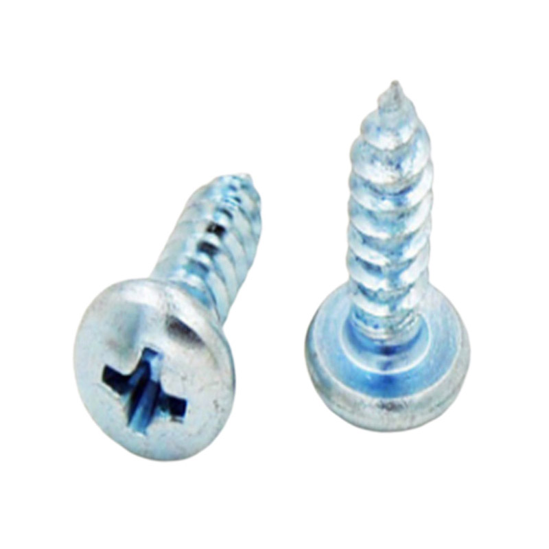 Vis autoperceuse à tête cylindrique en zinc blanc bleu DIN7981, vis autoperceuse encastrée en croix Vis autoperceuse à tête cylindrique en zinc blanc bleu DIN7981, vis autoperceuse encastrée en croix