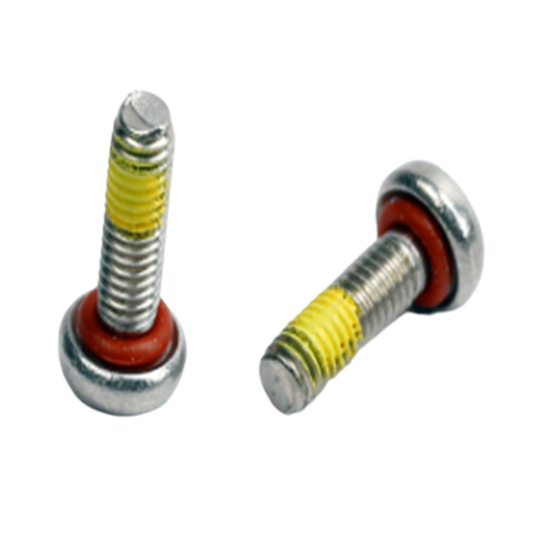 Vis à métaux à tête cylindrique étanche M3X10, haute qualité, patch en nylon
