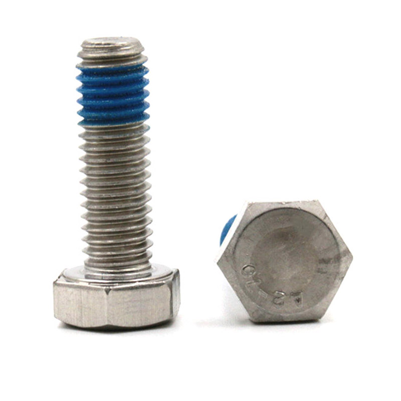 Boulon de verrouillage à tête hexagonale dentelée M8