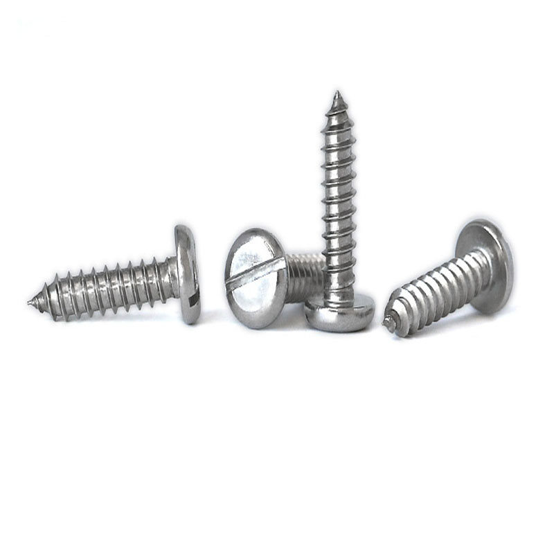 Vis taraudeuses à tête cylindrique fendue en acier inoxydable din85 ST4.8 Vis taraudeuses à tête cylindrique fendue en acier inoxydable din85 ST4.8